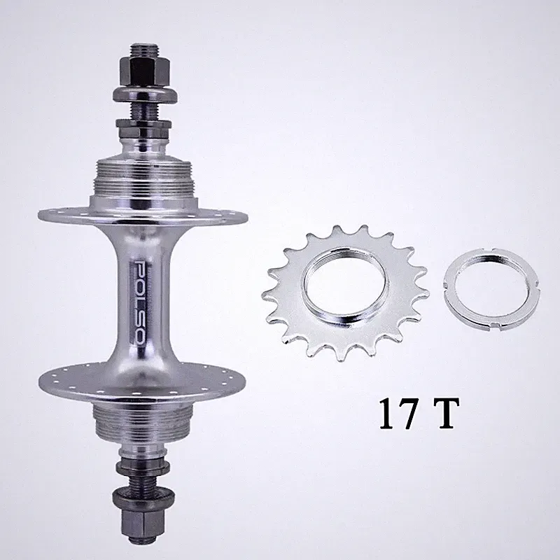 20/24/32/36H Fixed Gear Bike Hub 17T Cogs Bicycle Parts Fixie Hub Accessories