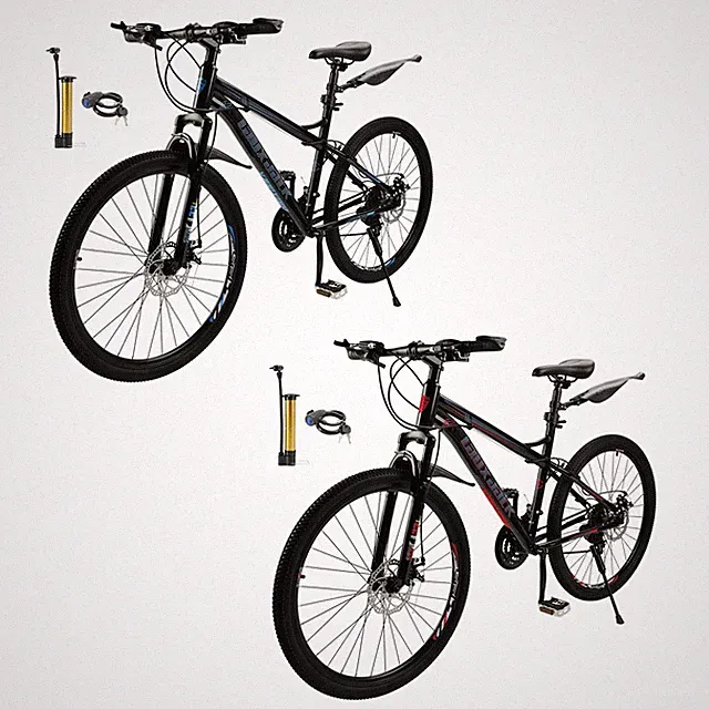 26" 21 speed Mountain Bike Double Disc Brake Thumb Shifter Unisex Teenagers MTB