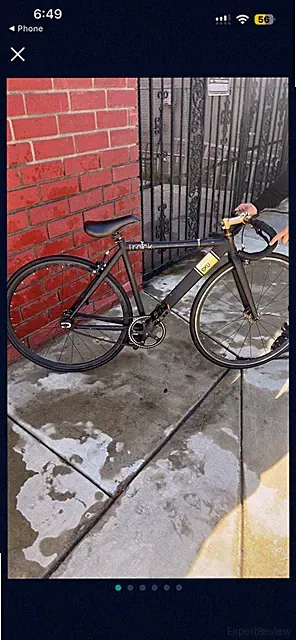 6KU Track Bike 6KU Track Model 700C Black Drop Bar Single Speed No Suspension