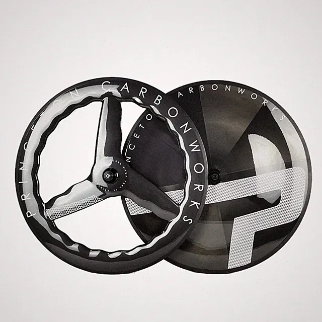 700C Carbon 3 Spokes Bike Wheels Fixed Gear TT Road Bicycle Wheelset Princeton