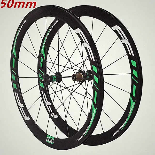 700C Road Bicycle Wheelset 30/40/50mm Depth Clincher V/Disc Brake 20 24 Holes