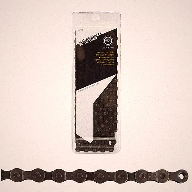 BIKE BICYCLE CHAIN SCN-MSi 6/7 SPEED BLACK 132L INDEX X-LONG