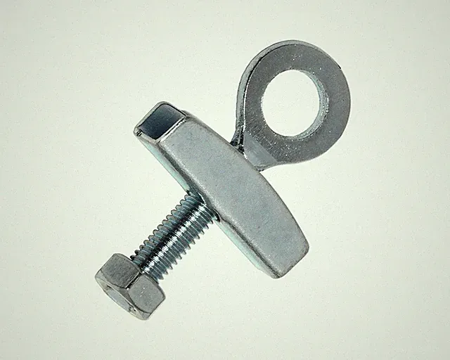 Chain Tensioner Adjuster BMX Fixed Gear Single Speed Bike Track Bicycle, Chrome.