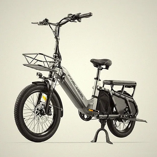 Fast Cargo Electric Bike for Adults 1300W Peak 67Miles Commute Mountain E-Bike