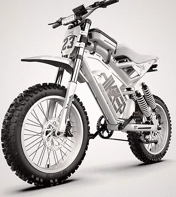 Hikeep 3000W Peak Electric Bike 52V 40Ah 20"x4" Fat Tire Dirt E-Bike for Adults