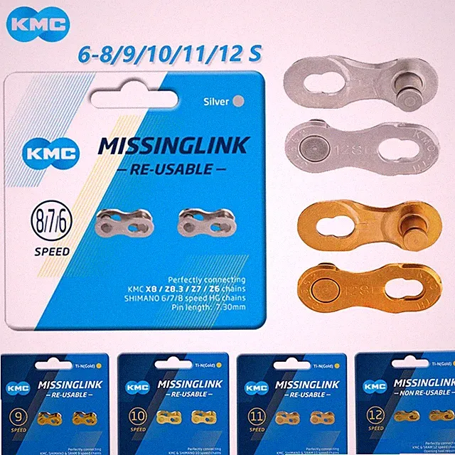 KMC Bicycle Missing Link 6/7/8/9/10/11/12 Speed Quick Magic Clasp For Shimano