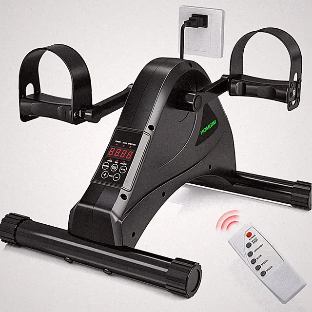 Motorized Mini Exercise Bike Pedal Exerciser for Seniors Rehab Training, Unde...