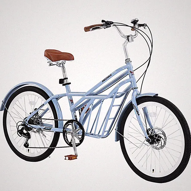 Outdoor City Bike 24 Inch Adult Commuter Road Cycle Steel Frame 6 Speed for