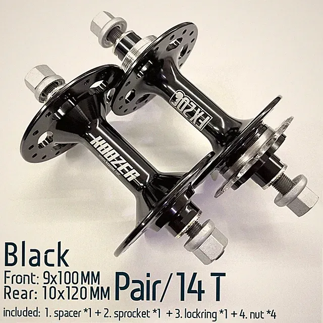 Single Speed Bike Hub 9*100mm 10*120mm 20H 24H 32H Holes 14T Fixed Gear Hub