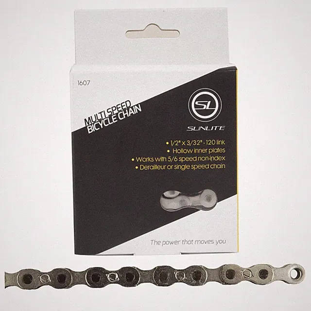 Sunlite SCN-MS 5/6/7/8-Speed Nickel Steel Bicycle Chain - Durable, Lightweight